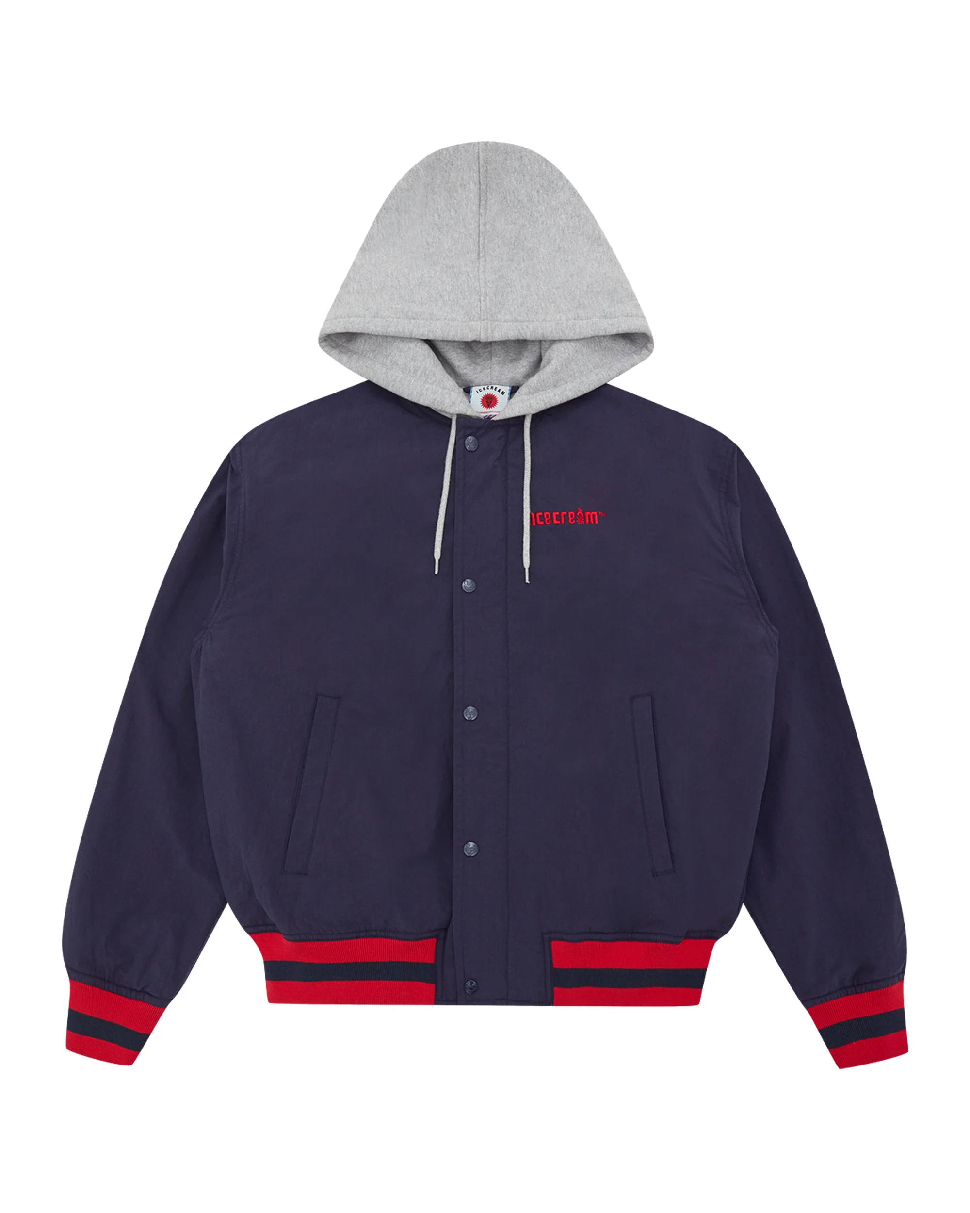 HOODED BOMBER JACKET - 1