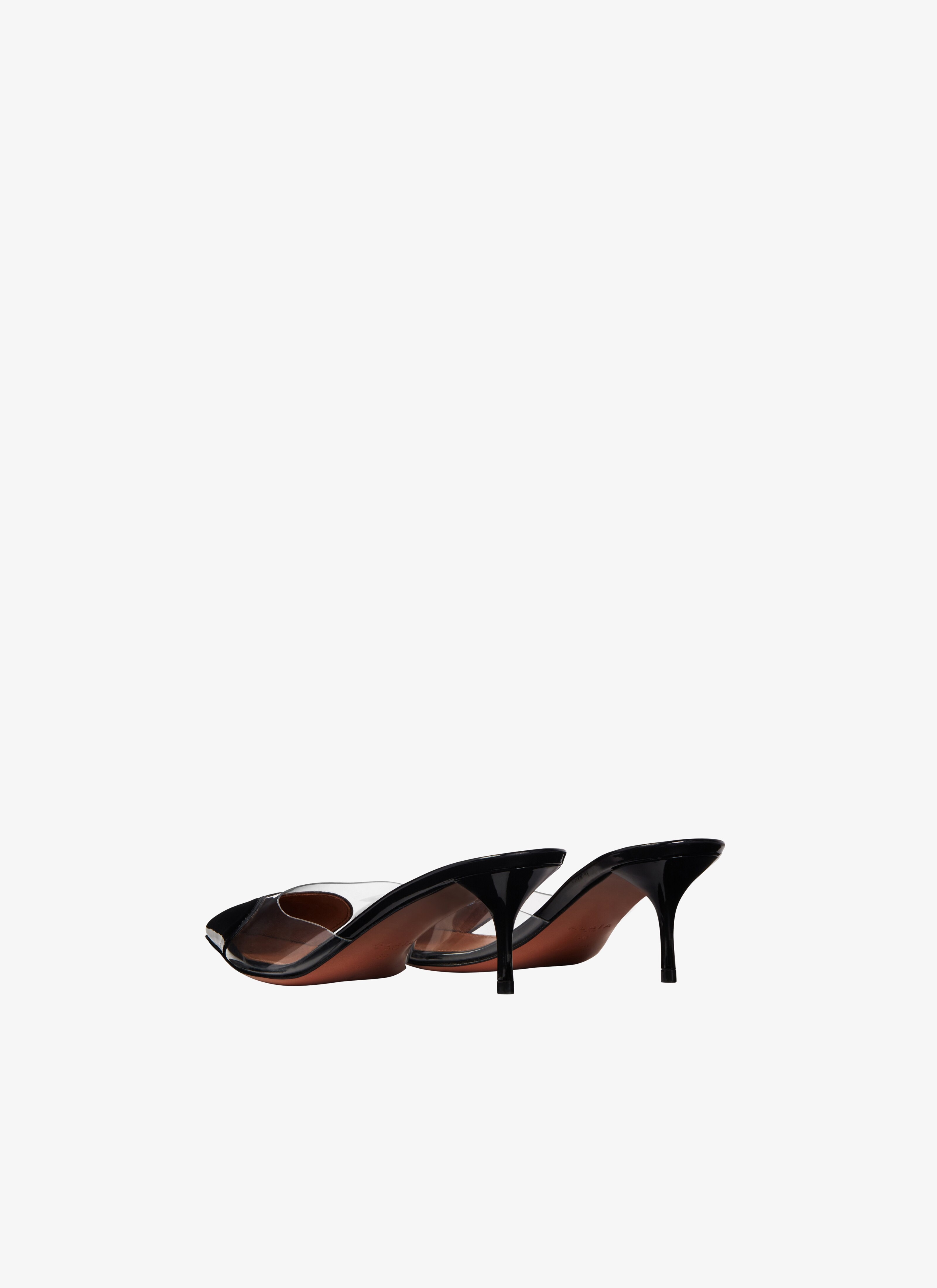 Coeur Patent Leather And PU Mules in Black - Alaia