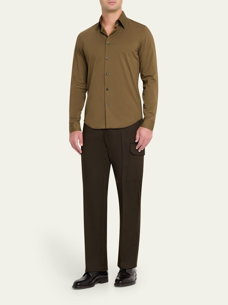 Theory Men's Sylvain Shirt in Structure Knit outlook