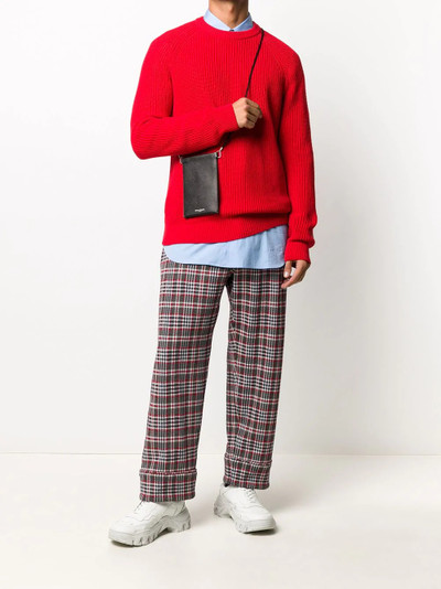 Marni checked straight-leg trousers outlook