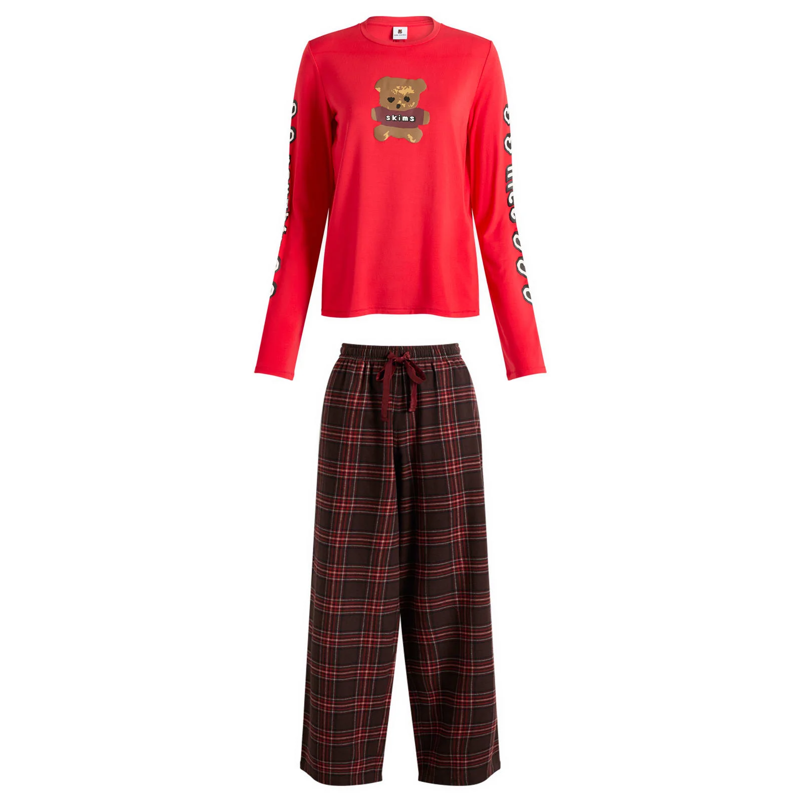 SKIMS x CPFM Long Sleeve & Flannel Pant Sleep Set - 1