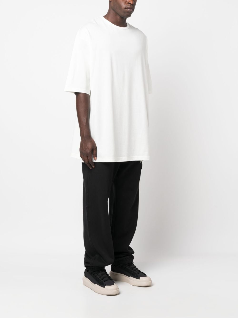 logo-patch cotton T-shirt - 3