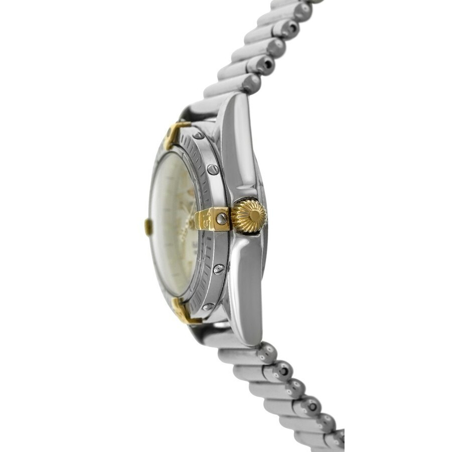 Pre-owned Breitling Callistino Quartz Gold Dial Ladies Watch B52345 - 2