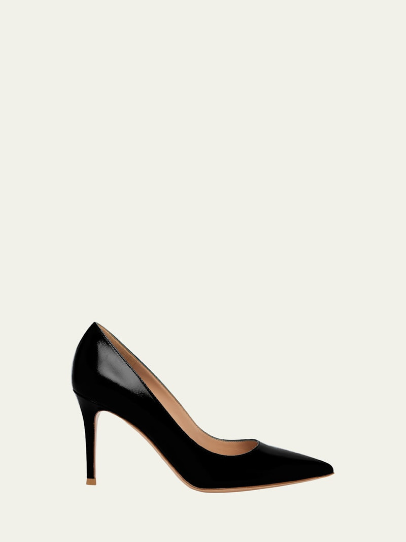 Nuit Leather Stiletto Pumps 1
