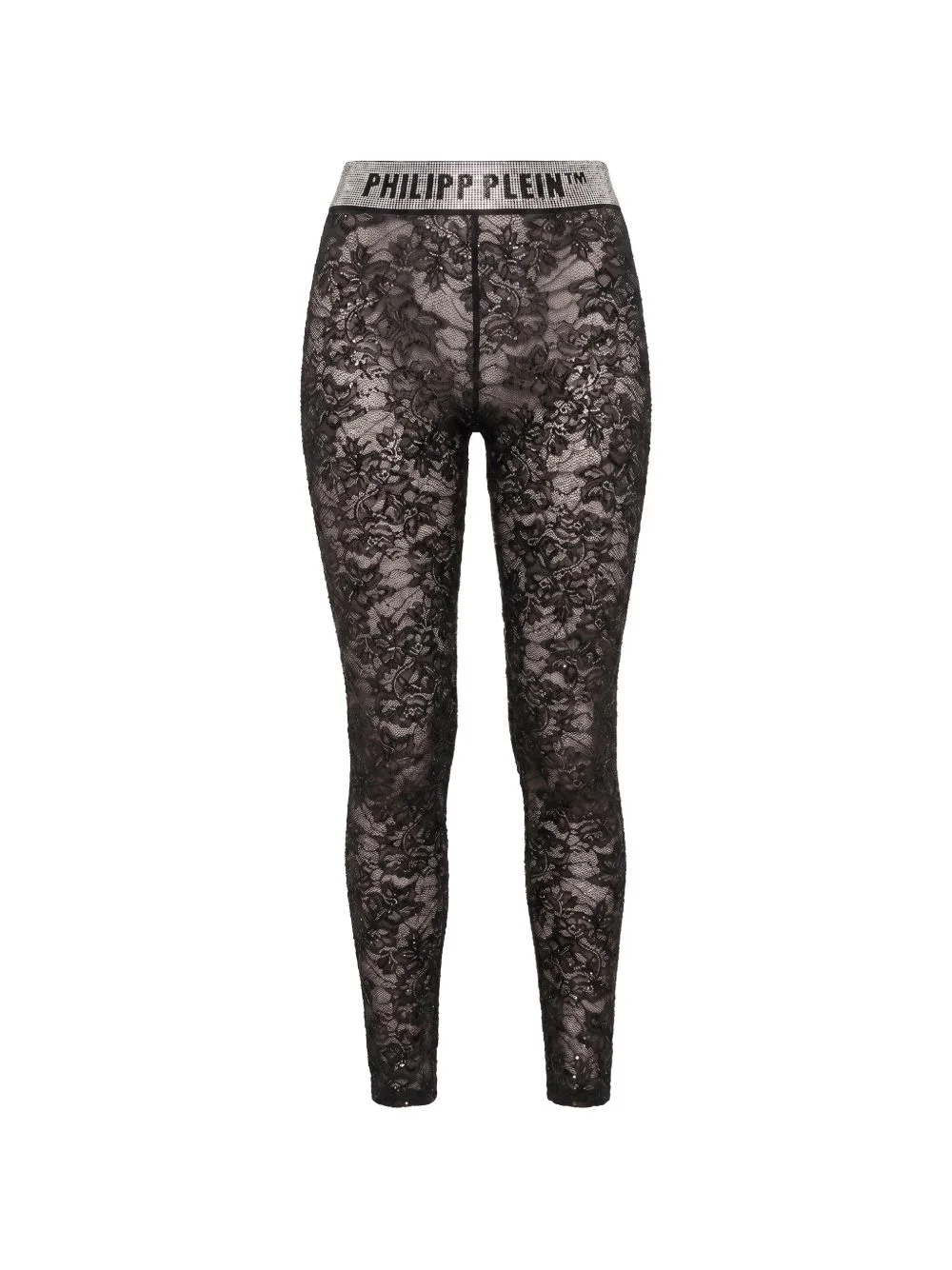 lace legging monogram strass - 1