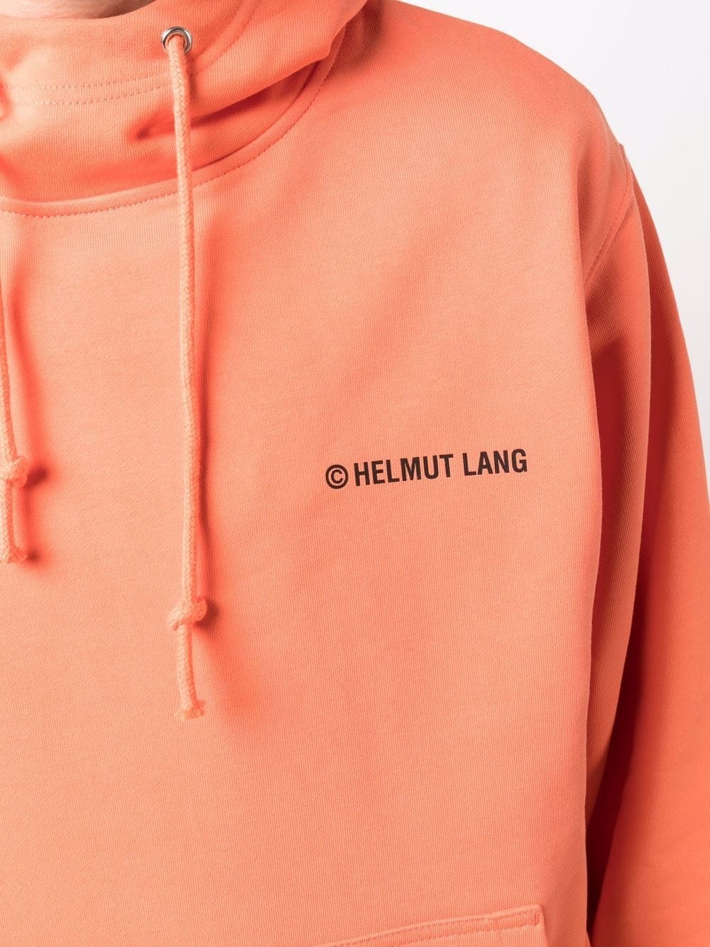 logo-print cotton hoodie - 6