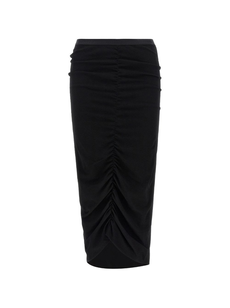 logo-waistband midi skirt 1