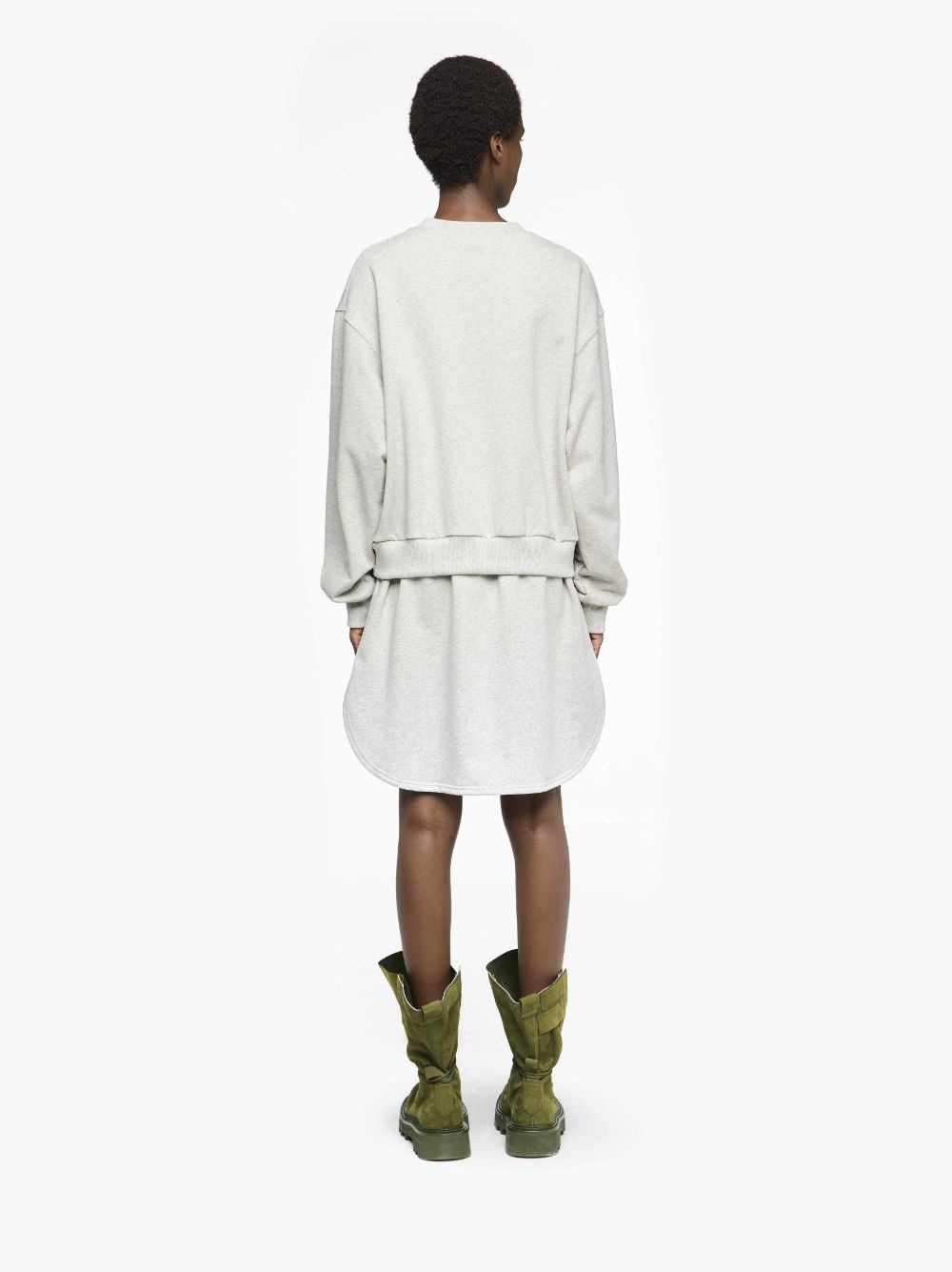 LAYERED SWEATSHIRT DRESS - 3