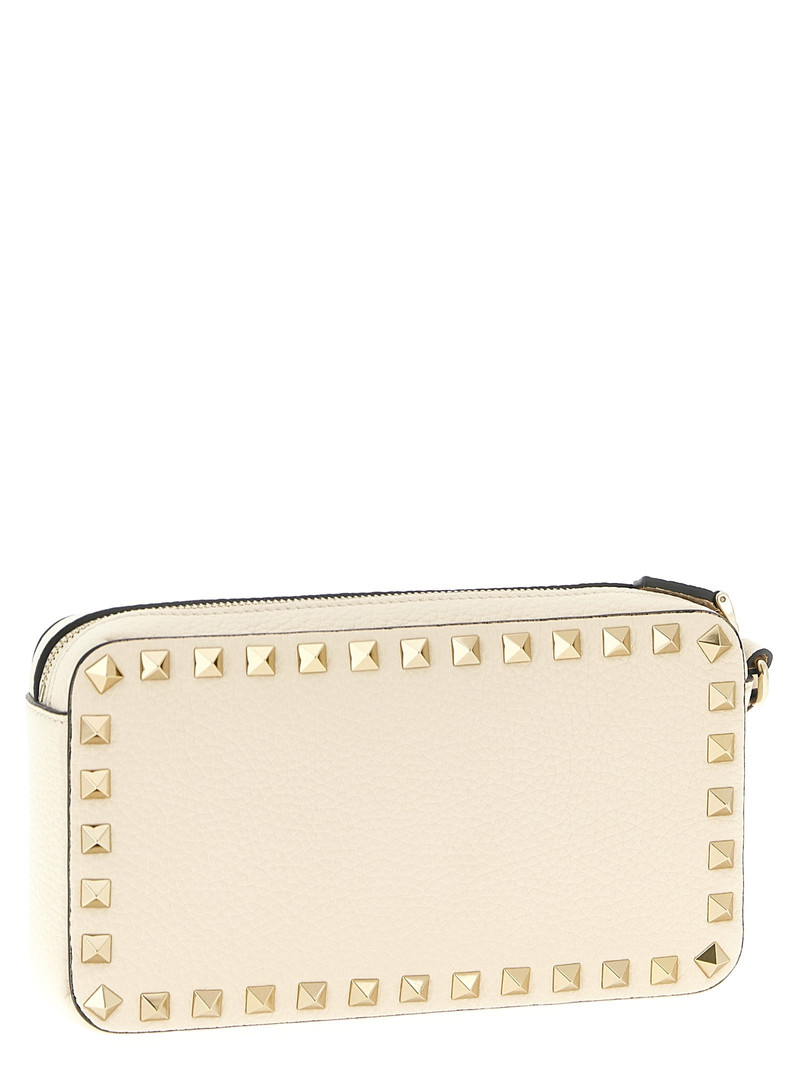 Valentino Rockstud Clutch White outlook