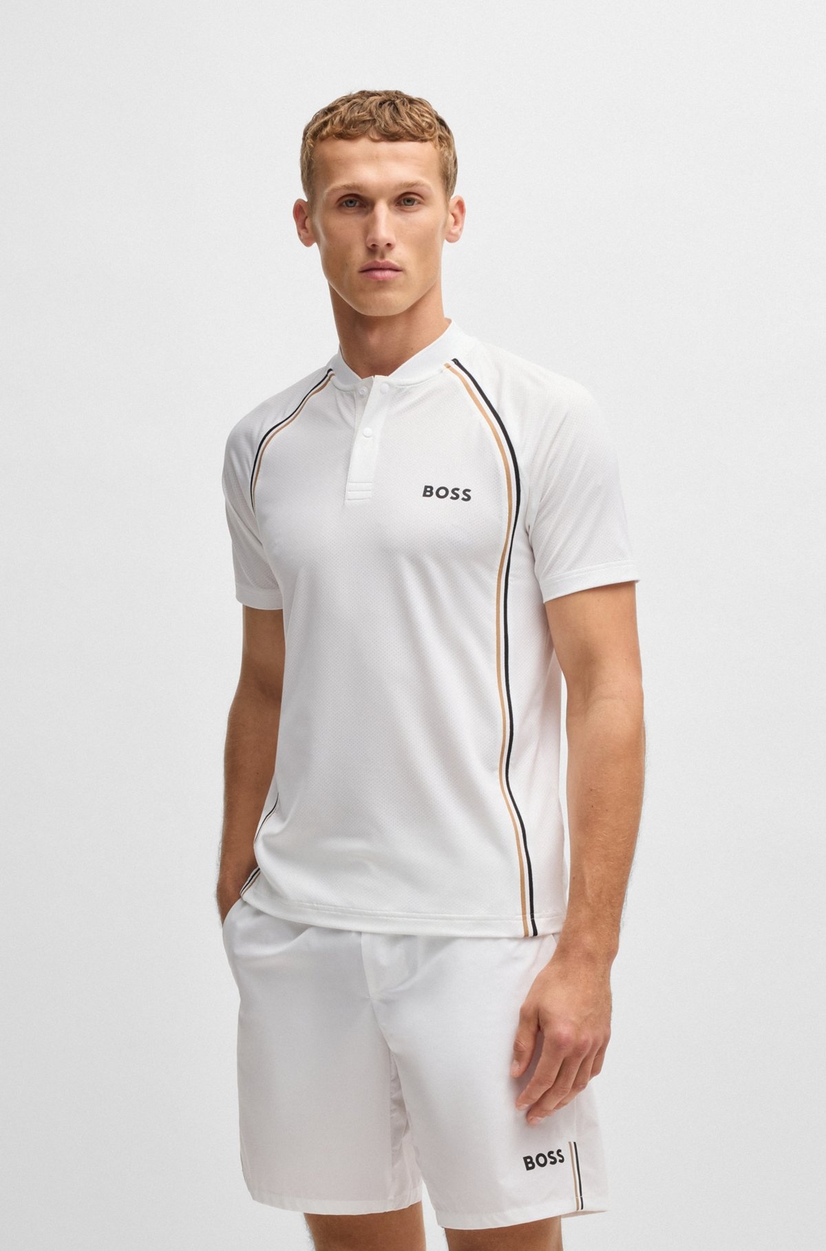 ACTIVE SLIM-FIT POLO SHIRT IN SUPER-STRETCH MESH - 2