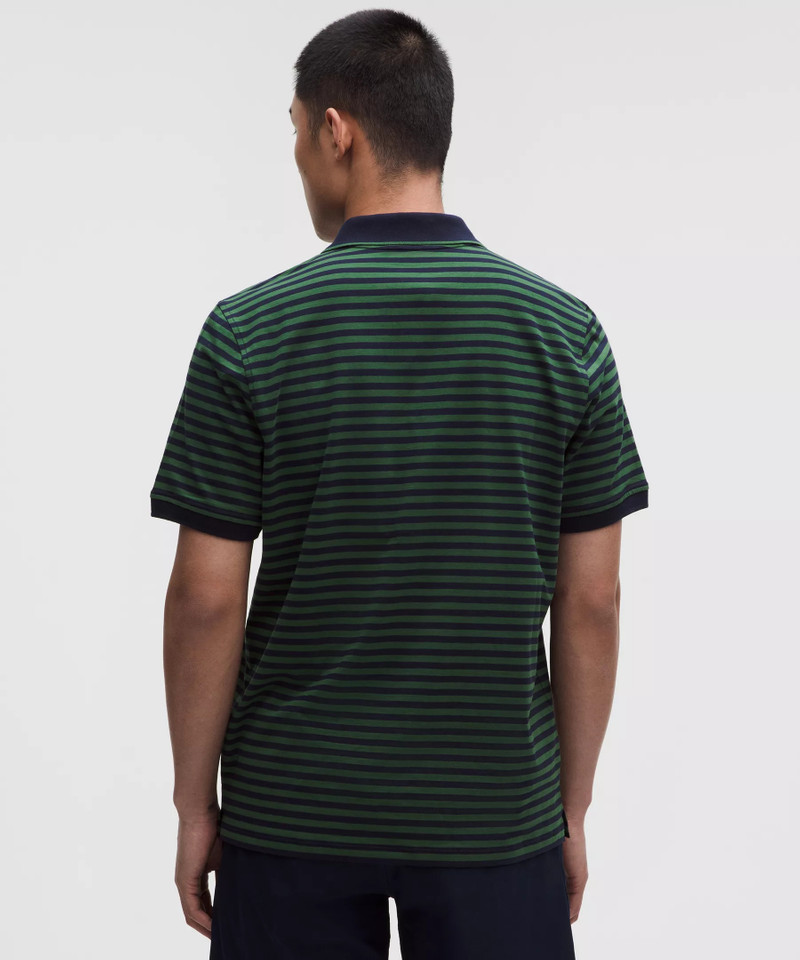 Striped Short-Sleeve Golf Polo 3