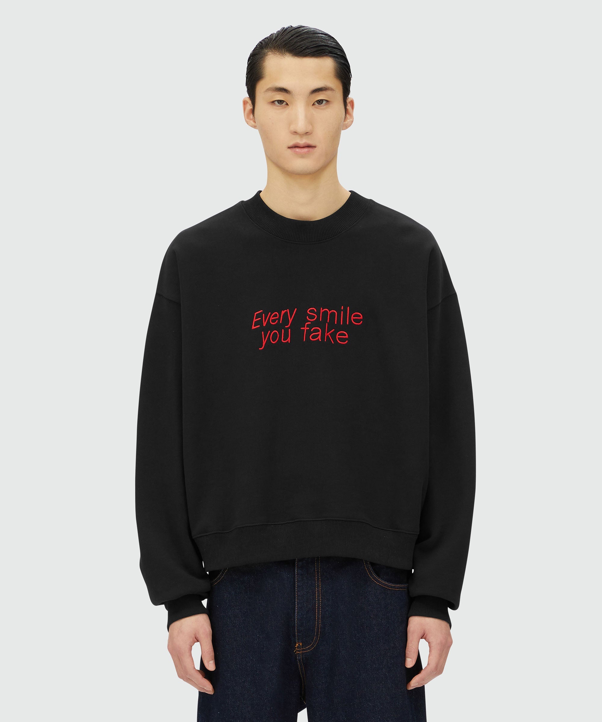 MSGM Jersey sweatshirt with embroidery | REVERSIBLE