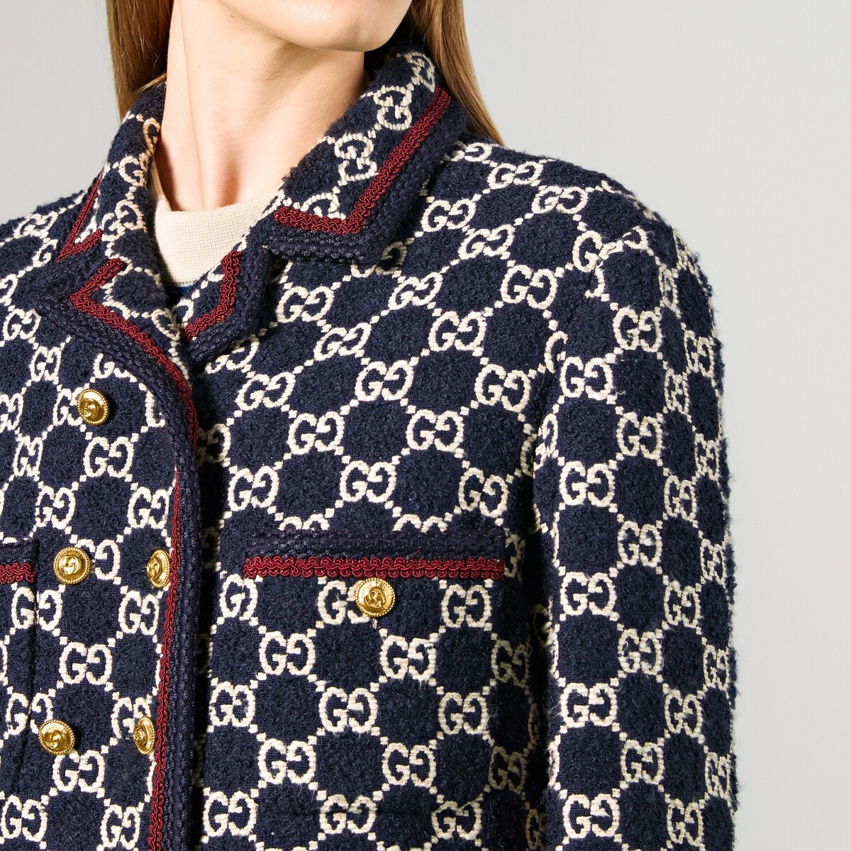 GG tweed coat - 3