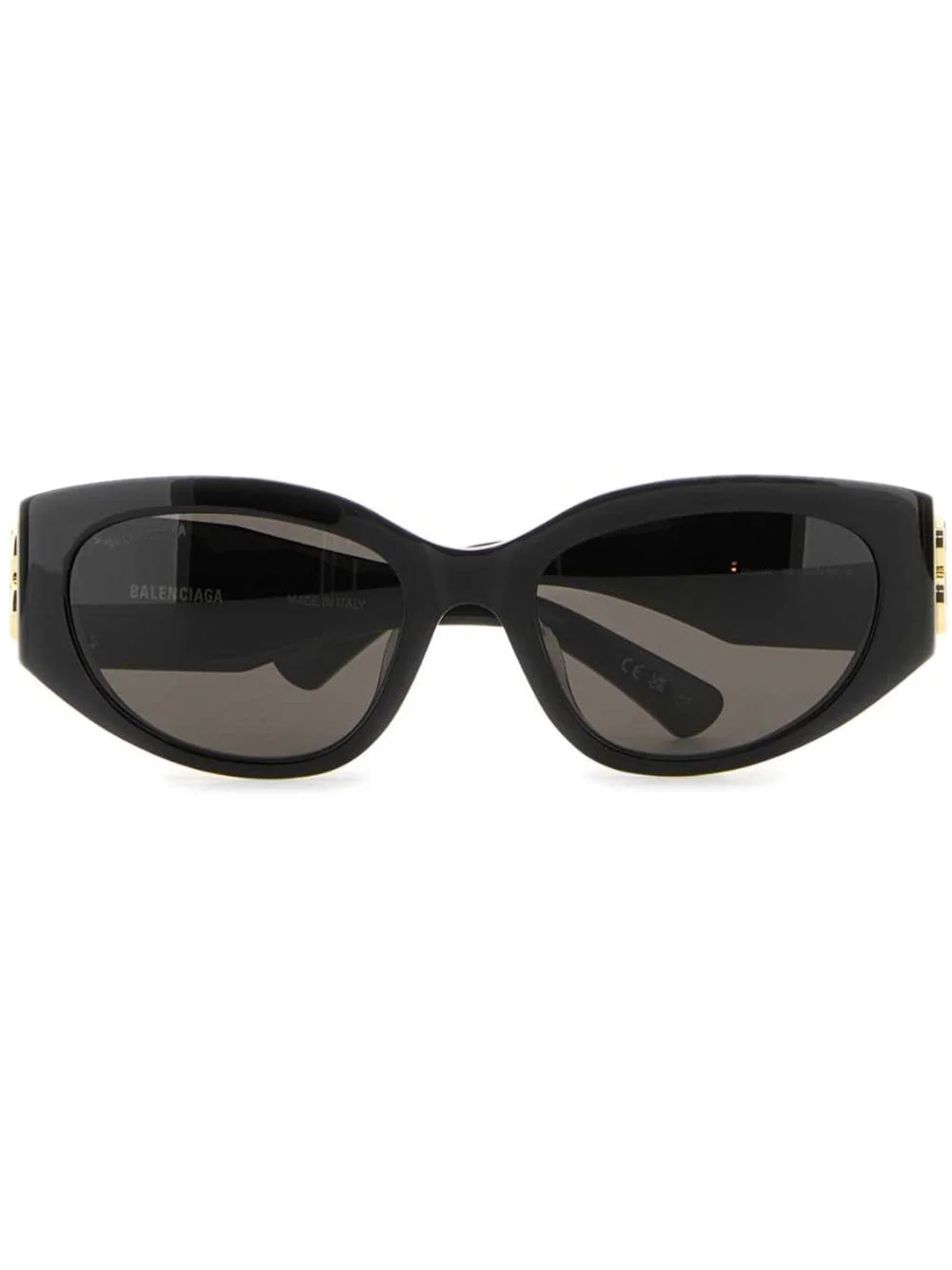 logo-plaque cat-eye sunglasses - 1