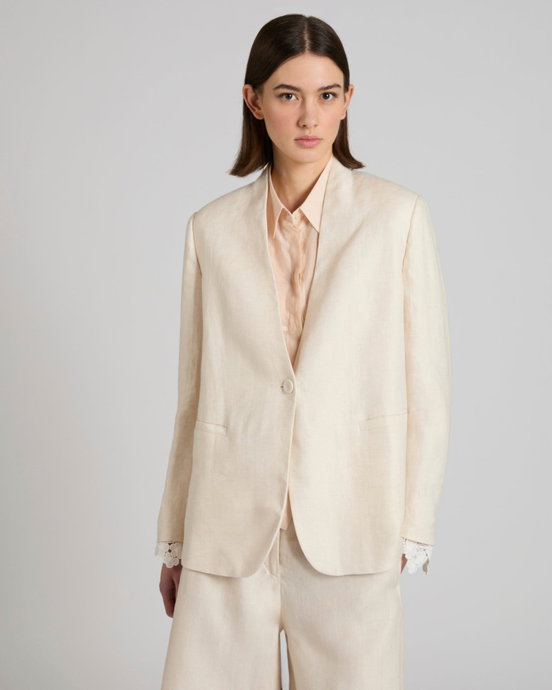 SLOWEAR Regular fit linen jacket outlook