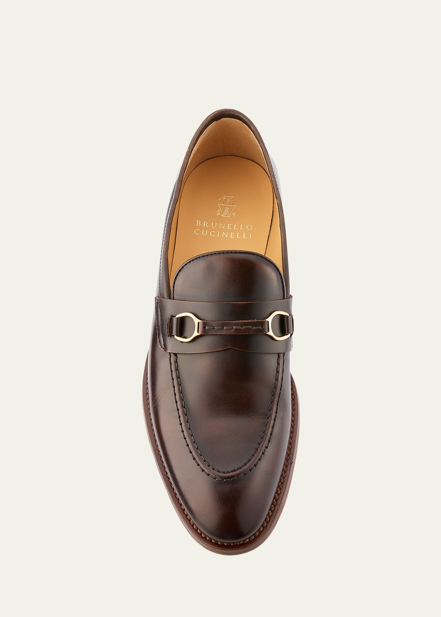Men's Leather Bit Loafers - 5