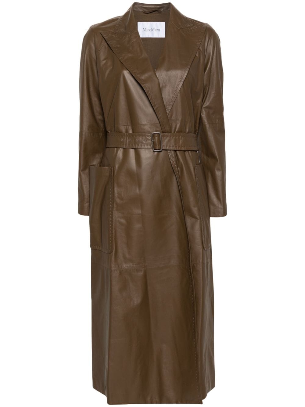 Aiello leather trench coat - 1