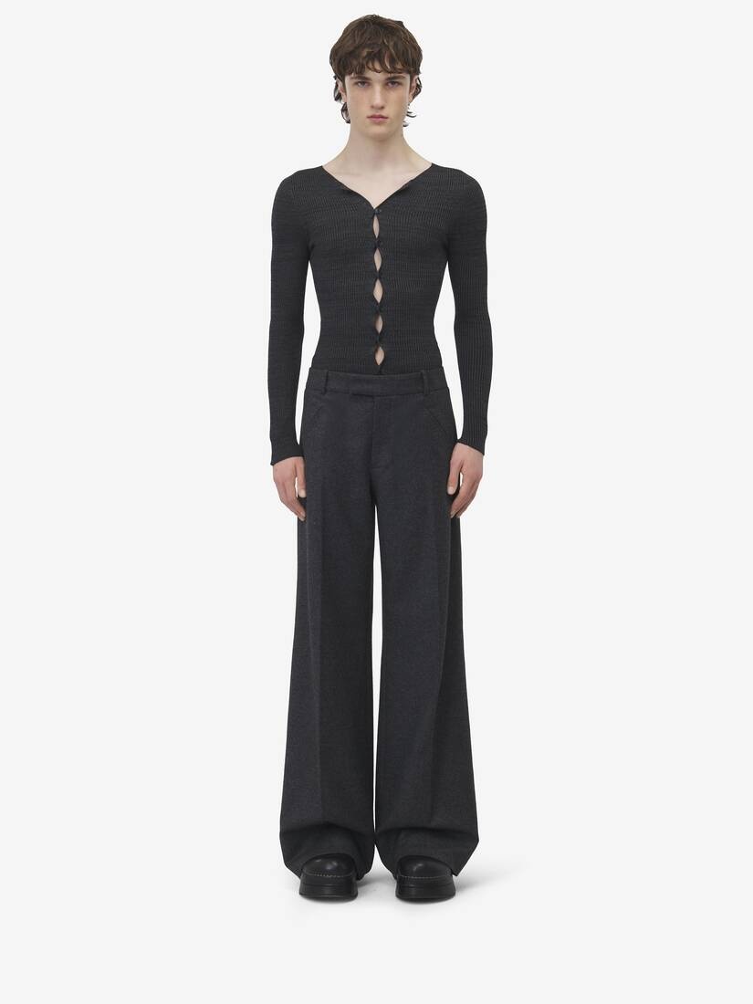 Low Rise Tailored Trousers - 1