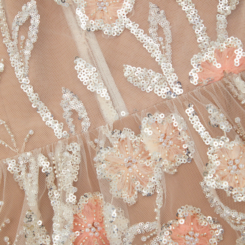 Sequin Flower Mini Dress 5