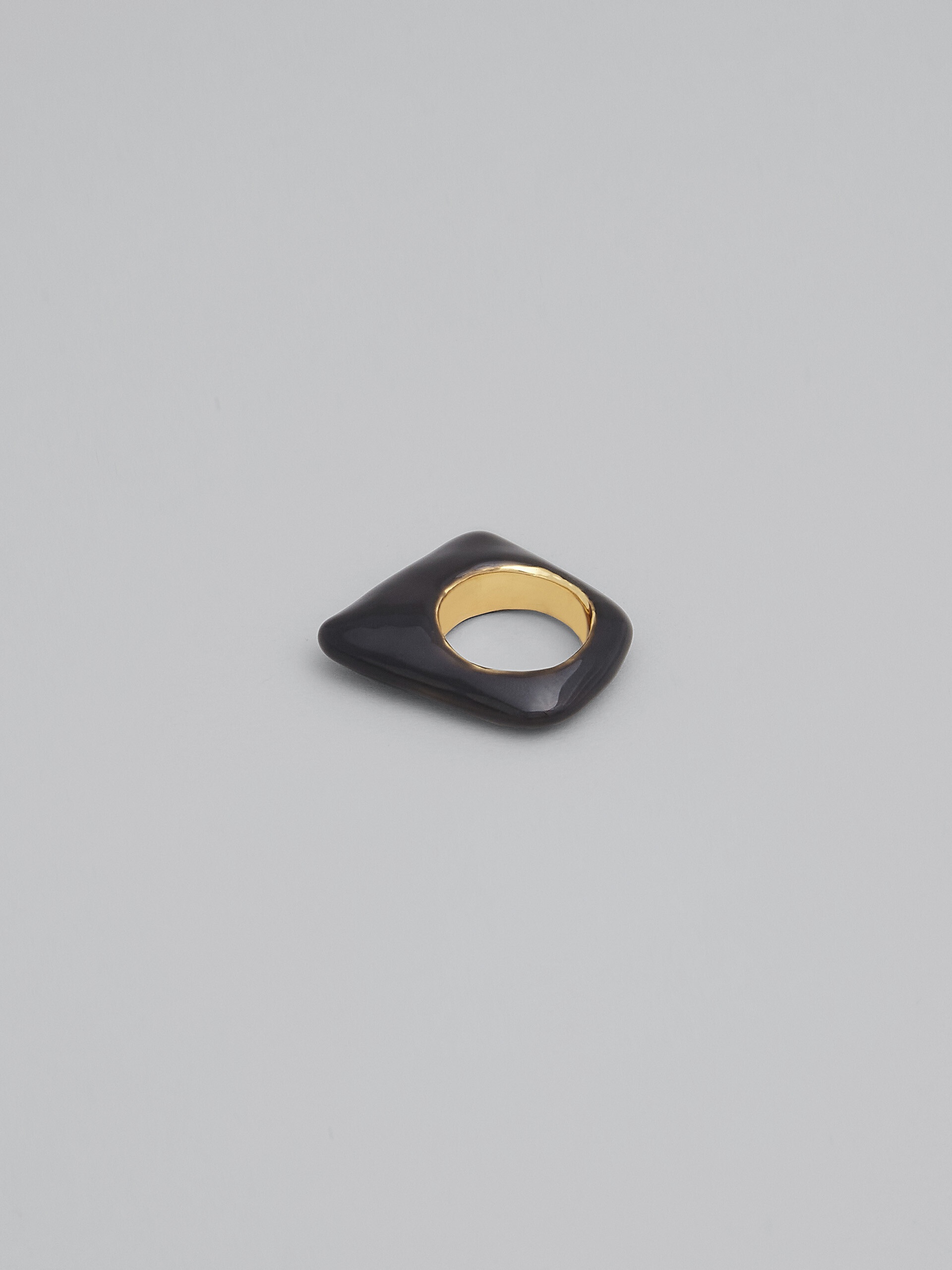TRAPEZE BLACK RING - 3
