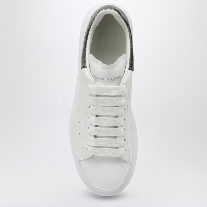Alexander Mcqueen White And Silver Oversized Sneakers Women - 3