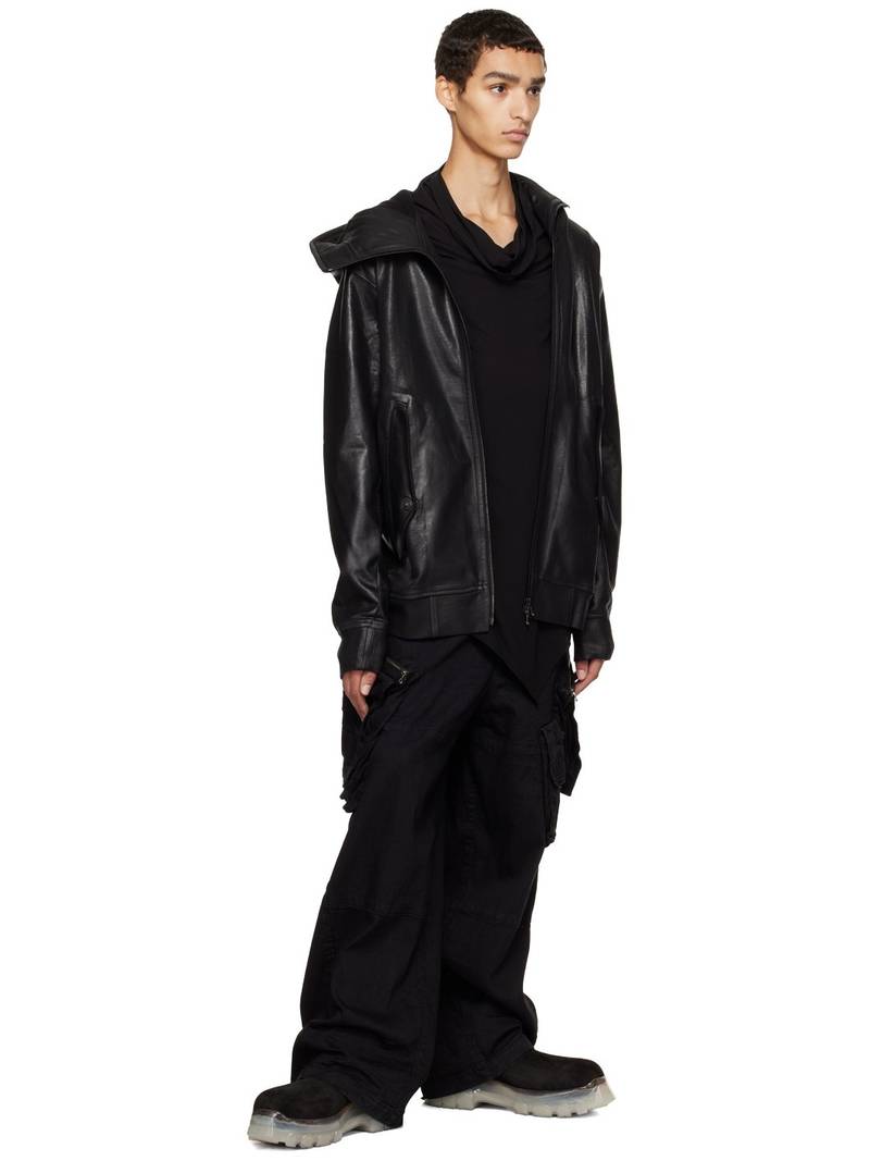Julius Black Geometric Sweat Hoodie outlook