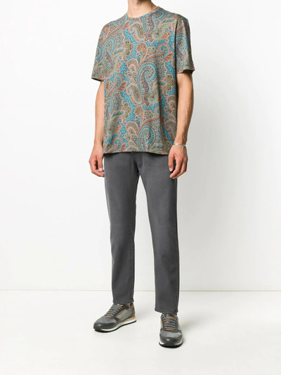 Etro paisley print T-shirt outlook