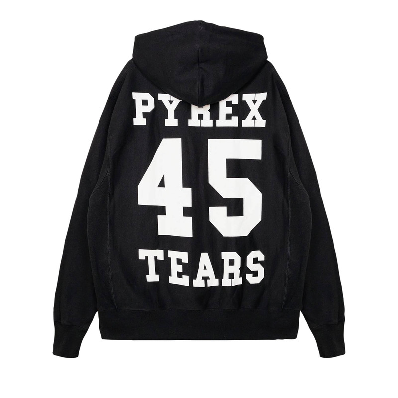 DENIM TEARS Denim Tears x Pyrex Tears Hoodie 'Black' outlook