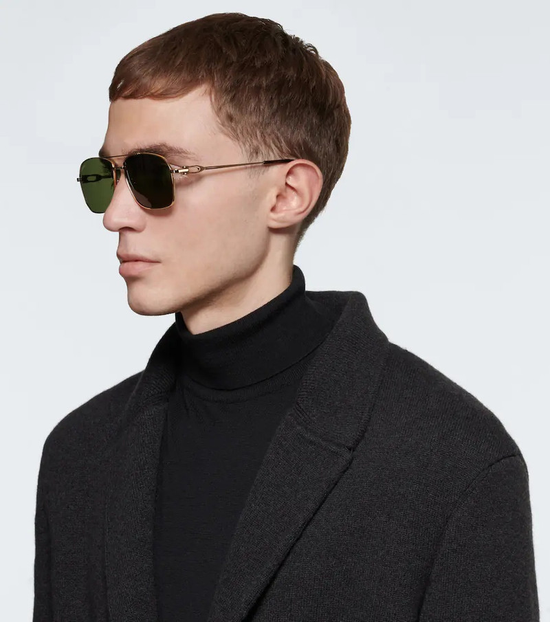 Cartier Double-bar metal frame sunglasses outlook