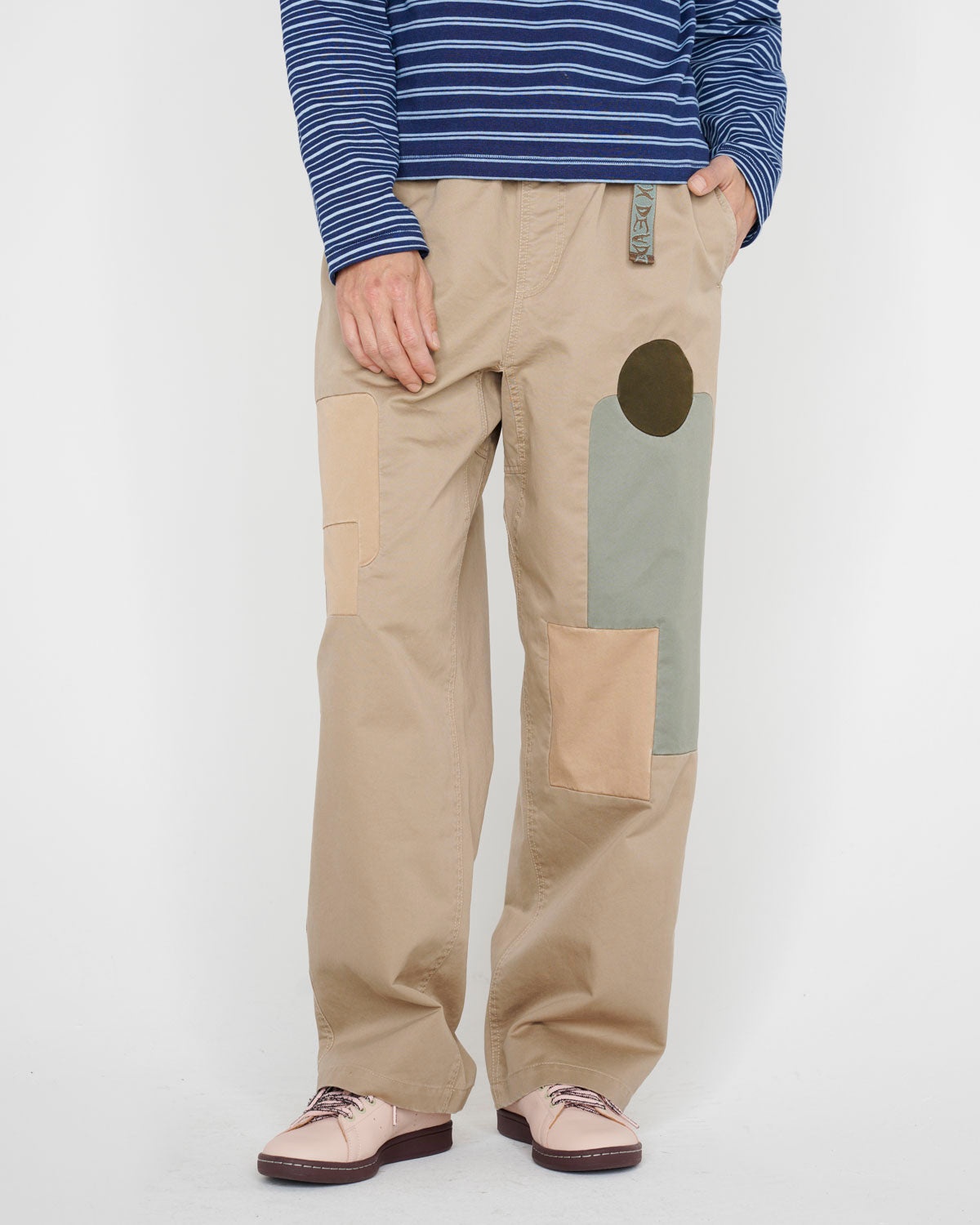 Twill Patchwork Climber Pant - Tan - 4