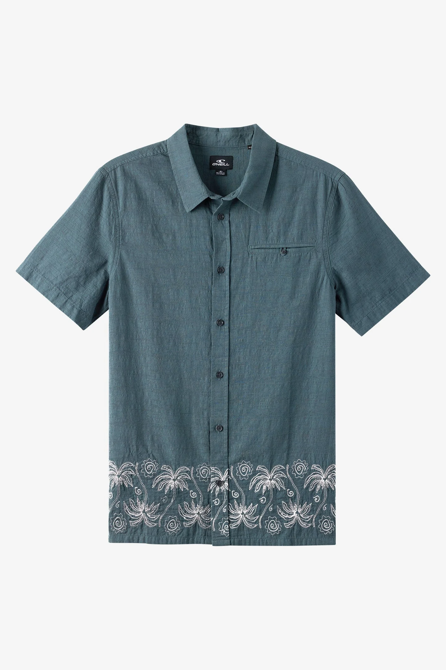 Palm Banded Woven Shirt - 1
