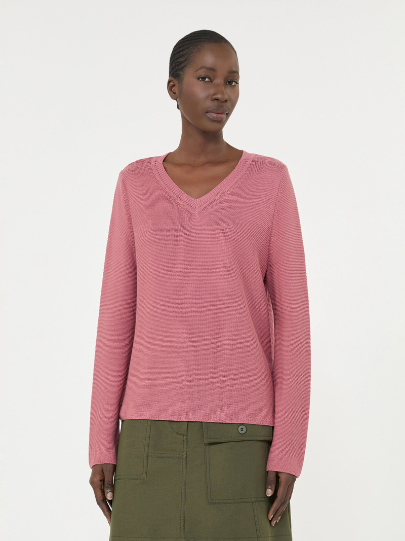 AGO Cotton boxy sweater - ANTIQUE ROSE 3