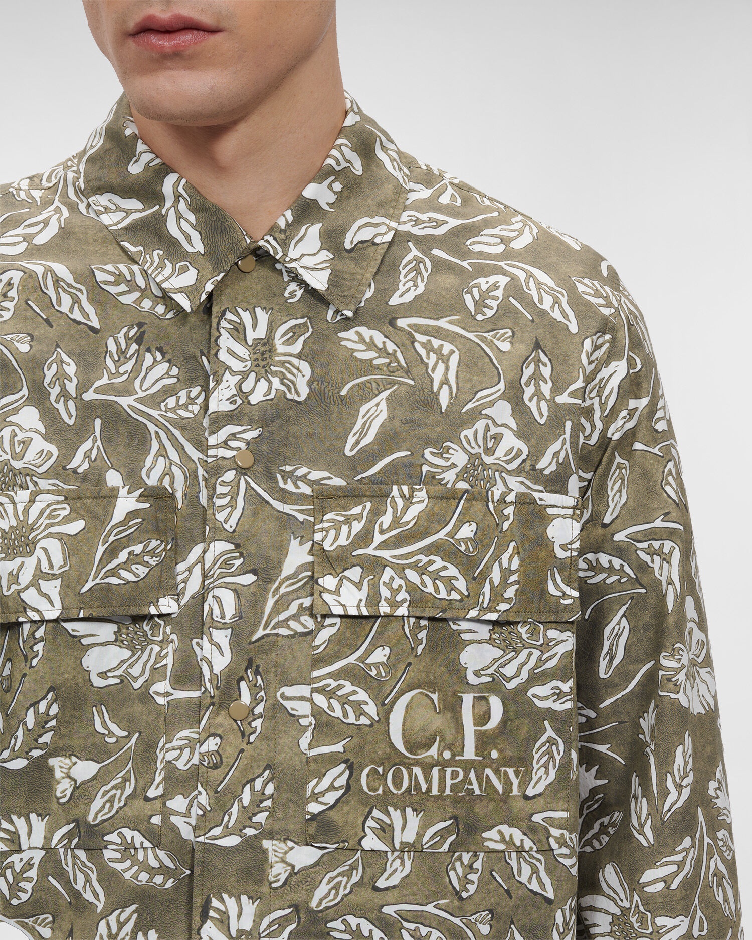 All-over Printed Popeline Shirt - 5
