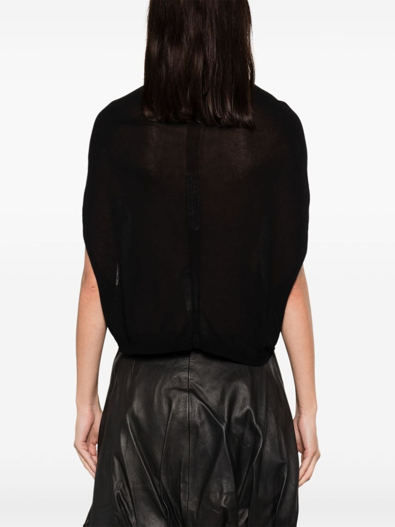Crater draped crop top 4