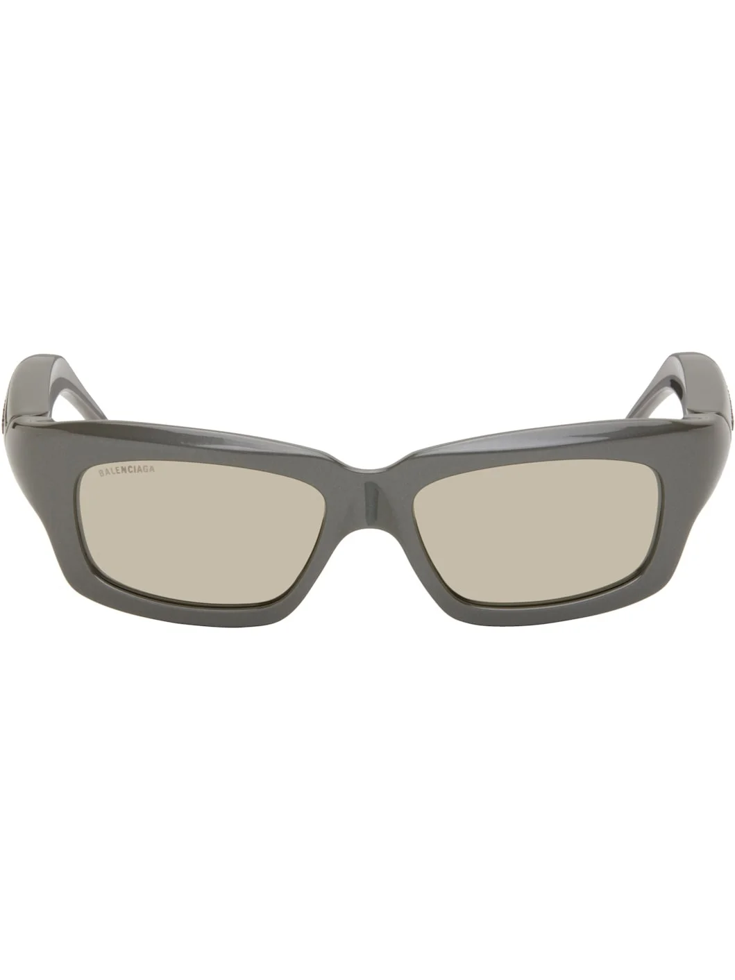 Gray Rectangular Sunglasses - 1