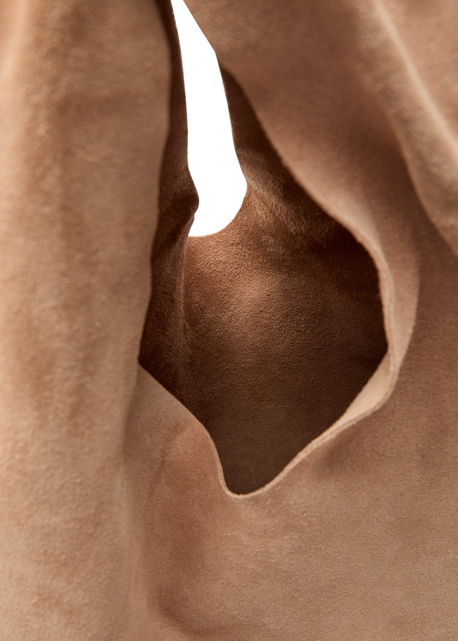 The Row Small Bindle Suede top Handle bag - 4