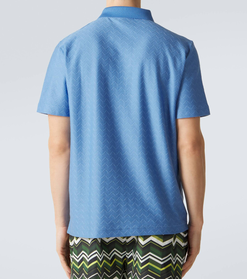 Zigzag cotton polo shirt 4