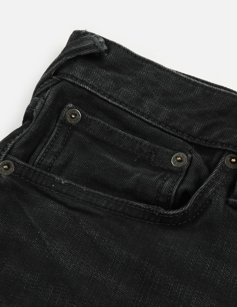 MULTI BADGES AND SEAGULL PRINT LOOSE FIT DENIM JOGGERS 7