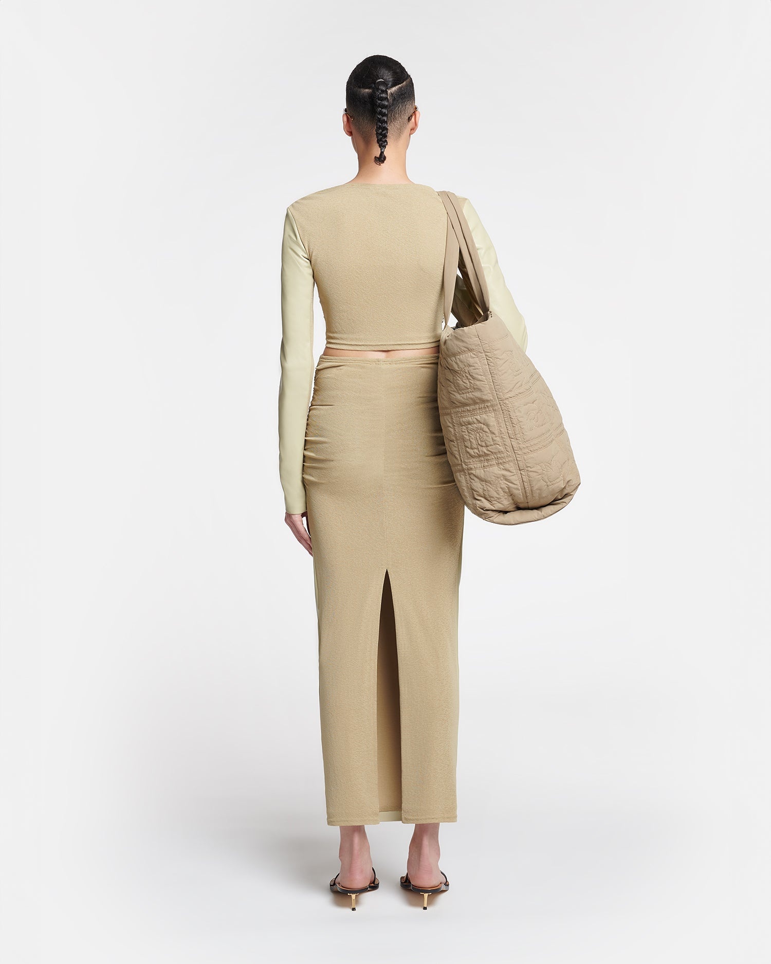 Cropped Okobor™ Alt-Leather Top - 5