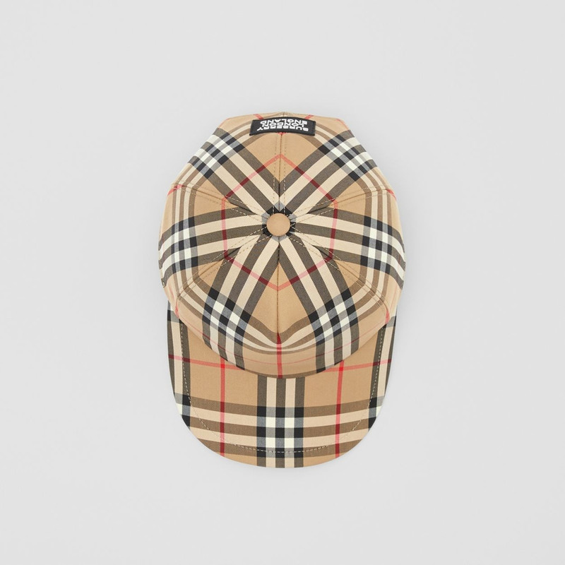 Logo Appliqué Vintage Check Cap 7