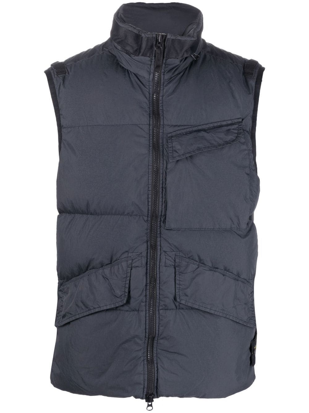 padded high-neck gilet - 1