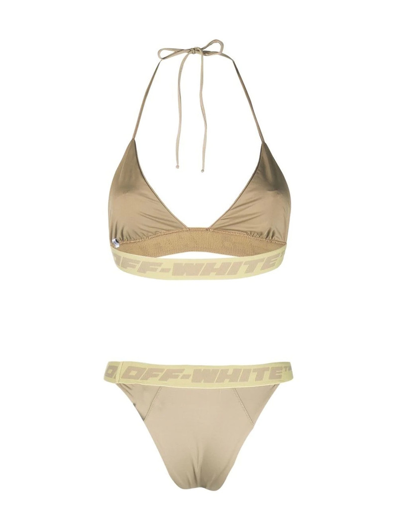 Off-White logo-band bikini set outlook