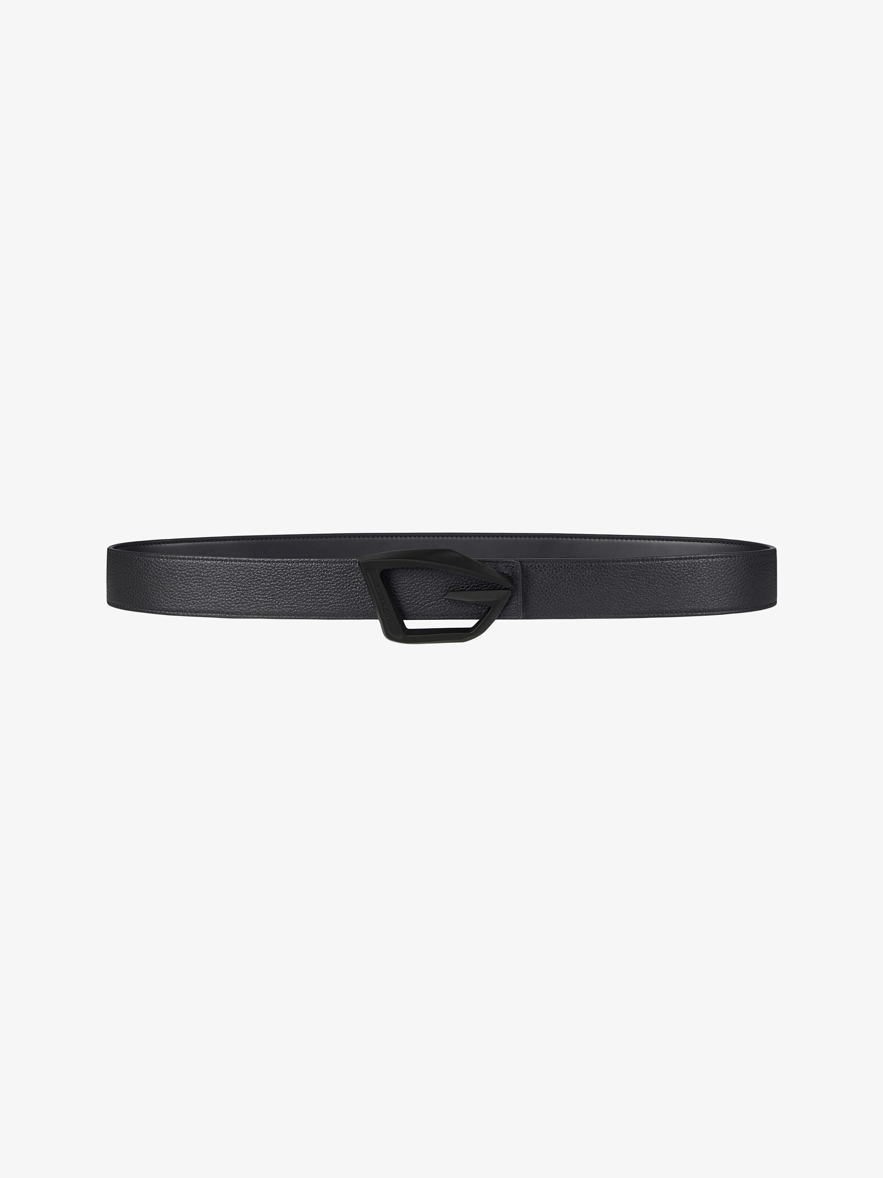 GIV-CUT REVERSIBLE BELT IN GRAINED LEATHER - 1