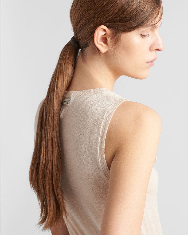 Cashmere and silk tank top 4