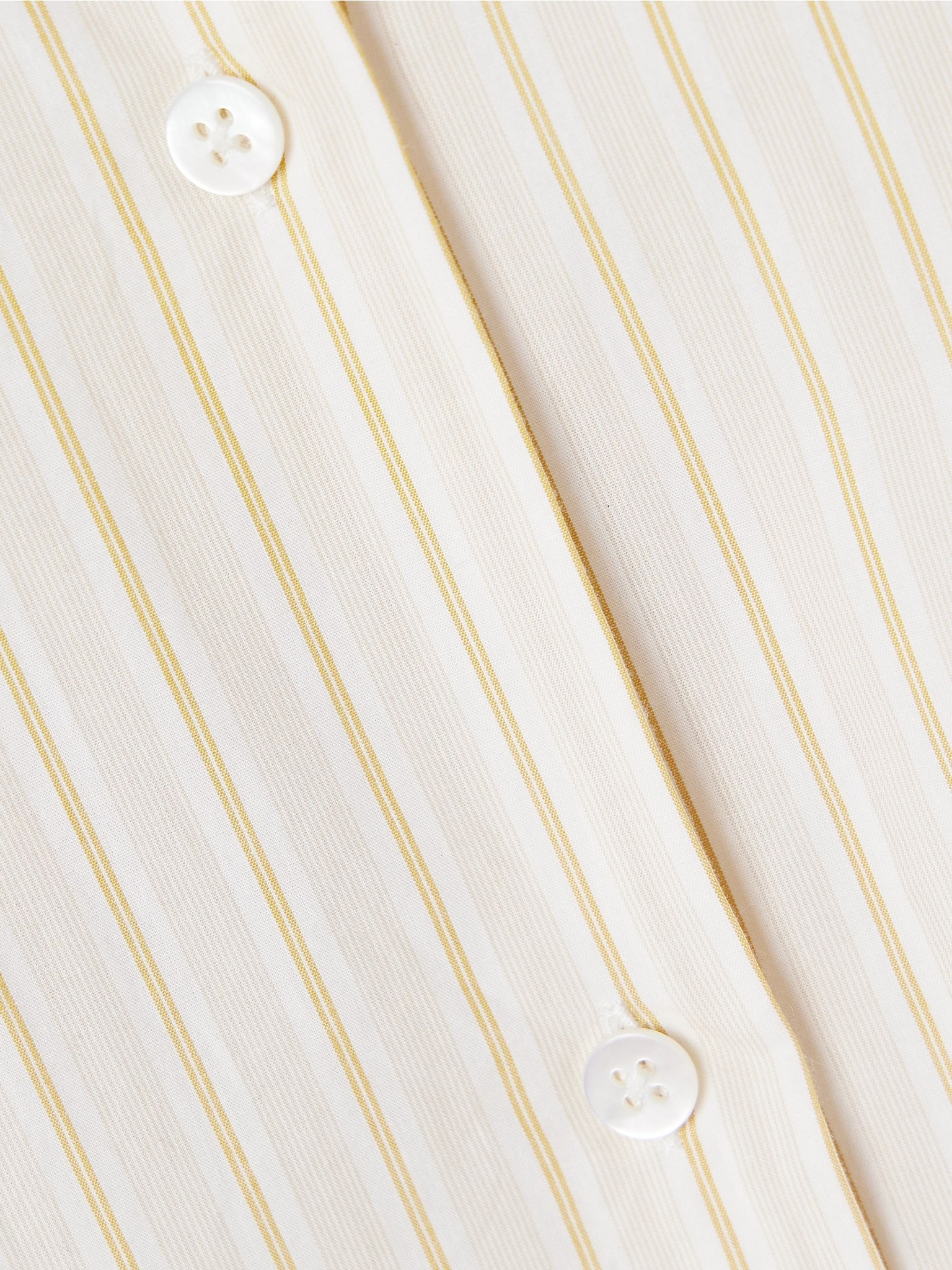 Caster oversized striped cotton-poplin shirt Off-white - 5