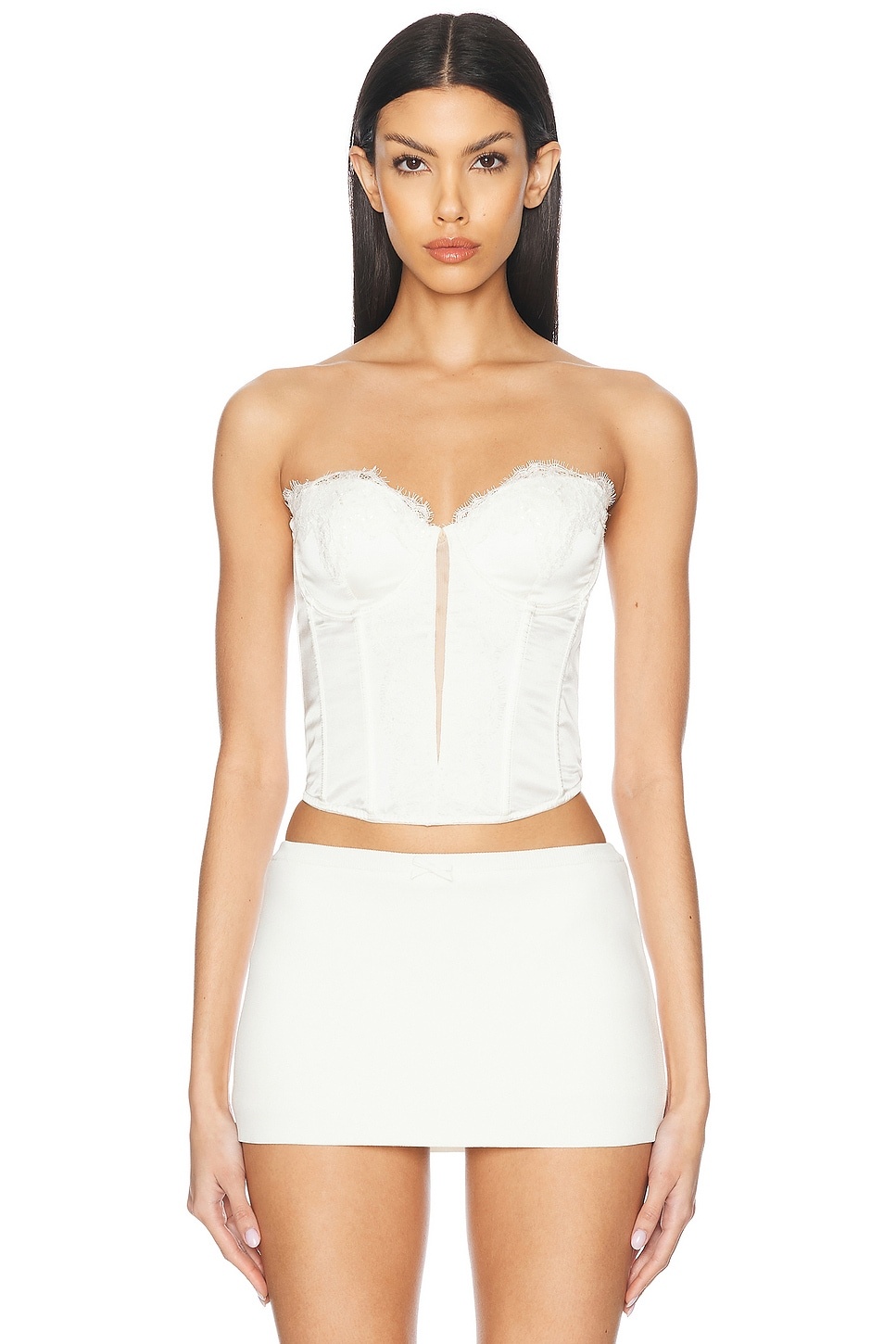 X Galia Lahav Beaded Iris Lace Bustier - 2