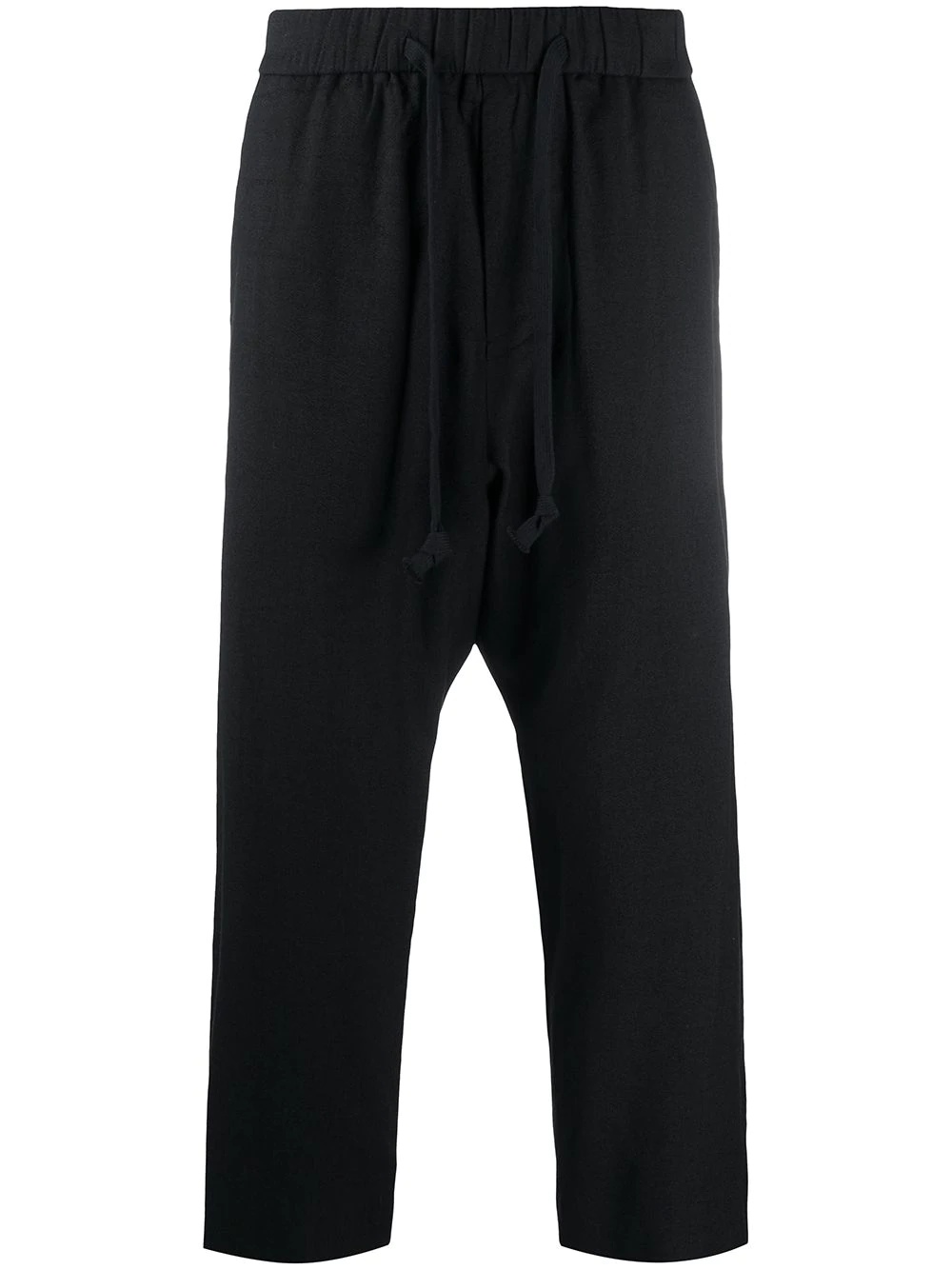 drawstring cropped trousers - 1