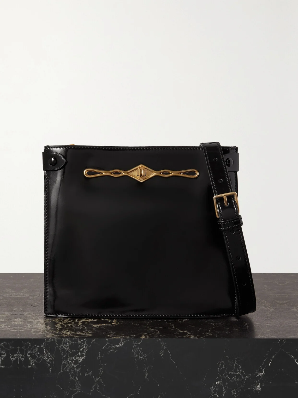 + Fernando Jorge Stowaway Embellished Patent-leather Shoulder Bag - 1