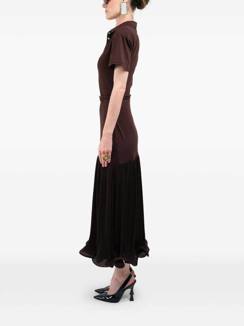 pleated maxi polo dress 4