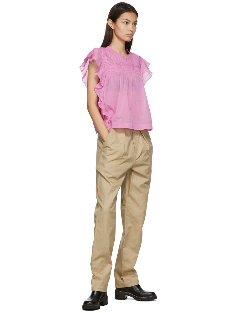 Isabel Marant Étoile Beige Ketzia Trousers outlook